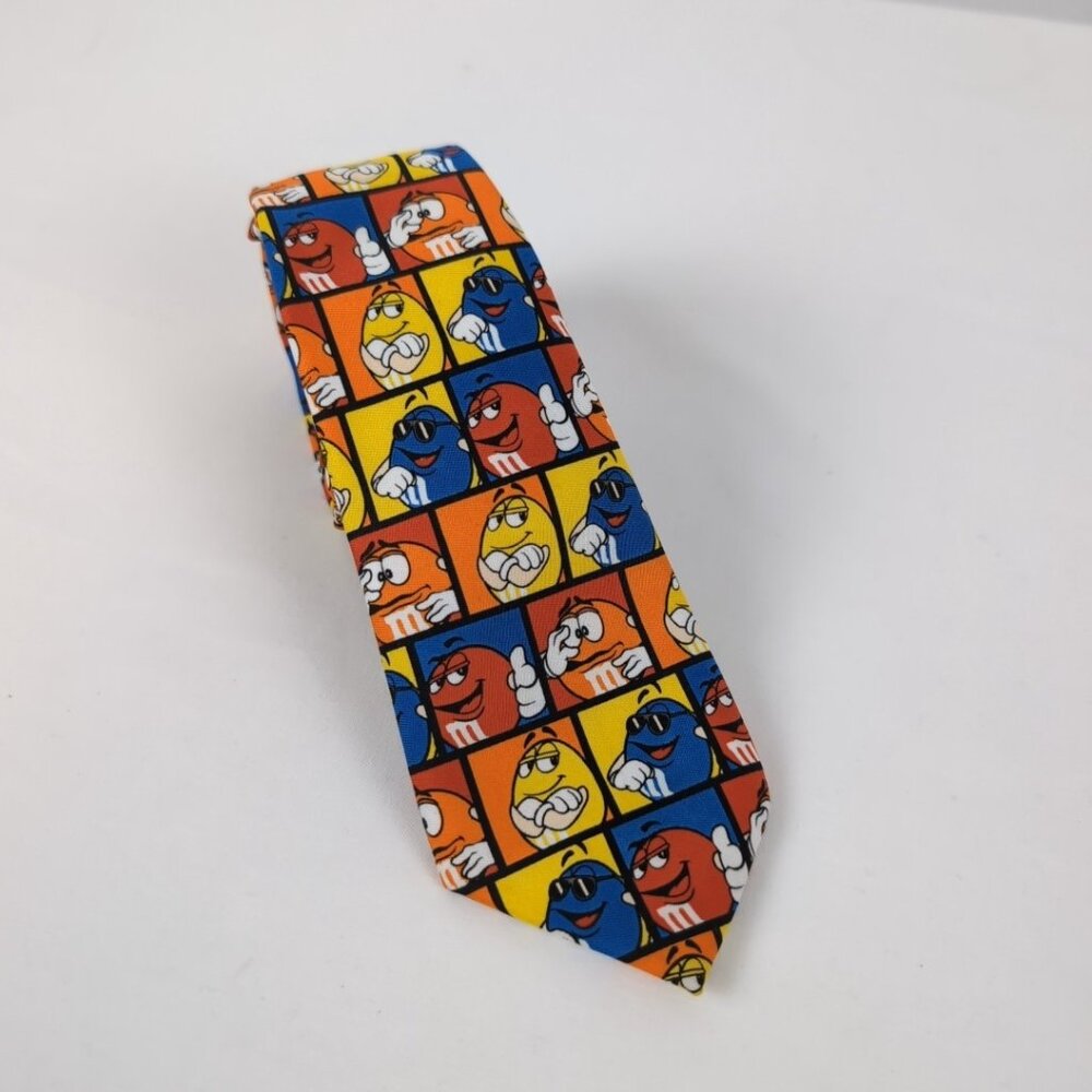 Official M&M World Tie Red/Yellow/Orange/Blue Collectible Unisex, One Size